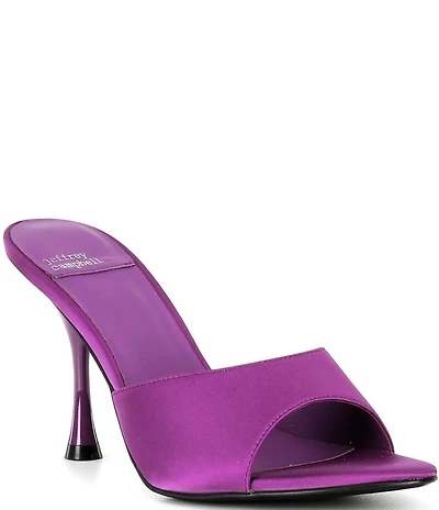 Jeffrey Campbell Agent Satin Dress Slide Sandals