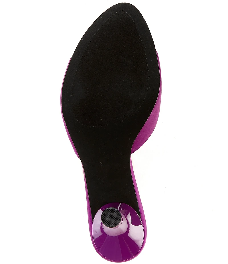 Jeffrey Campbell Agent Satin Dress Slide Sandals