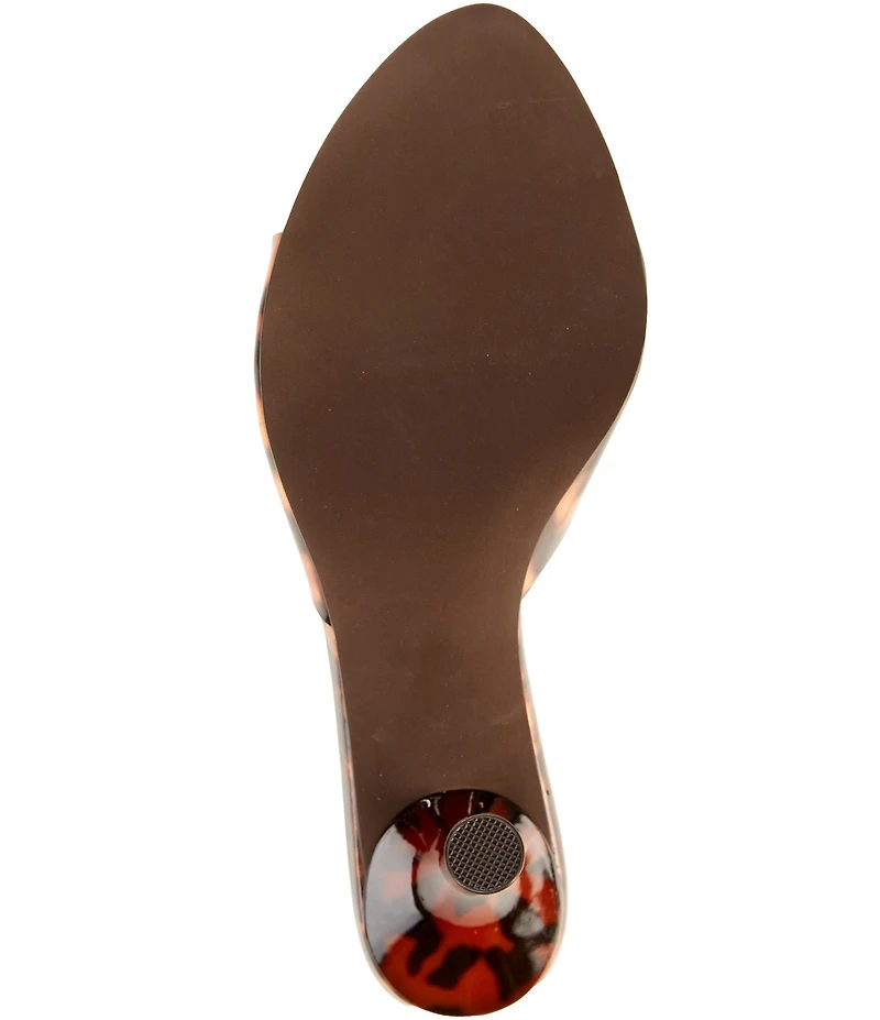 Jeffrey Campbell Agent Tortoise Peep Toe Slide Sandals