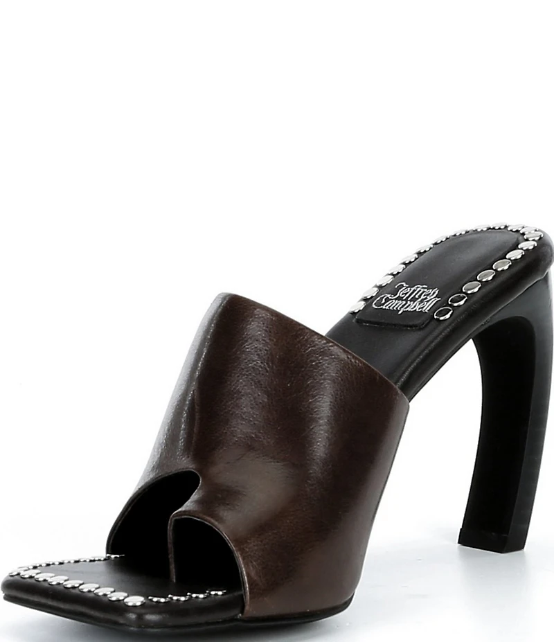 Jeffrey Campbell Alloc-ST Slide Studded Heeled Sandals