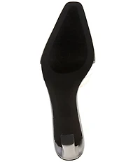 Jeffrey Campbell Allowance Vinyl Block Heel Mules