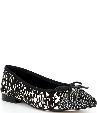 Jeffrey Campbell Arabesq-F Faux Fur Cap Toe Ballet Flats