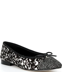 Jeffrey Campbell Arabesq-F Faux Fur Cap Toe Ballet Flats