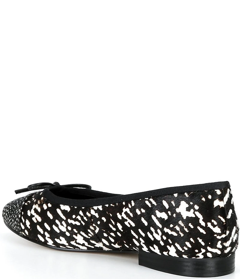 Jeffrey Campbell Arabesq-F Faux Fur Cap Toe Ballet Flats