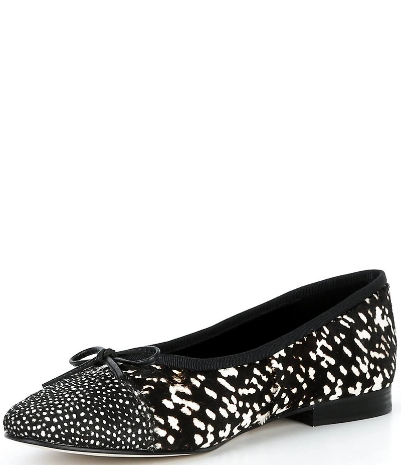 Jeffrey Campbell Arabesq-F Faux Fur Cap Toe Ballet Flats
