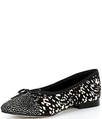 Jeffrey Campbell Arabesq-F Faux Fur Cap Toe Ballet Flats
