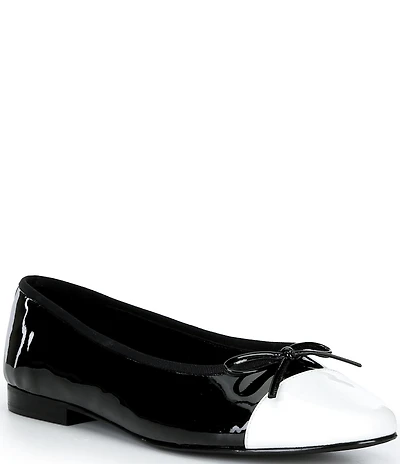 Jeffrey Campbell Arabesque Patent Leather Cap Toe Ballet Flats