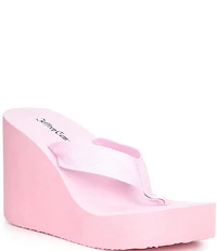 Jeffrey Campbell Astria Fabric Ultra High Platform Thong Sandals