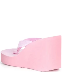 Jeffrey Campbell Astria Fabric Ultra High Platform Thong Sandals