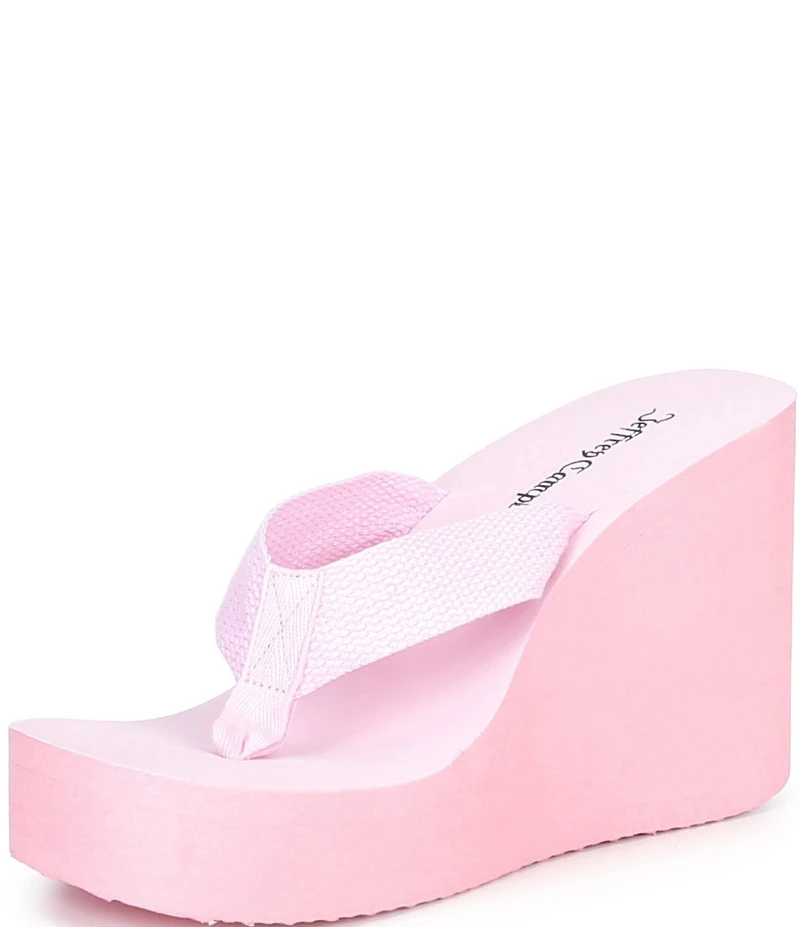 Jeffrey Campbell Astria Fabric Ultra High Platform Thong Sandals