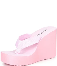 Jeffrey Campbell Astria Fabric Ultra High Platform Thong Sandals