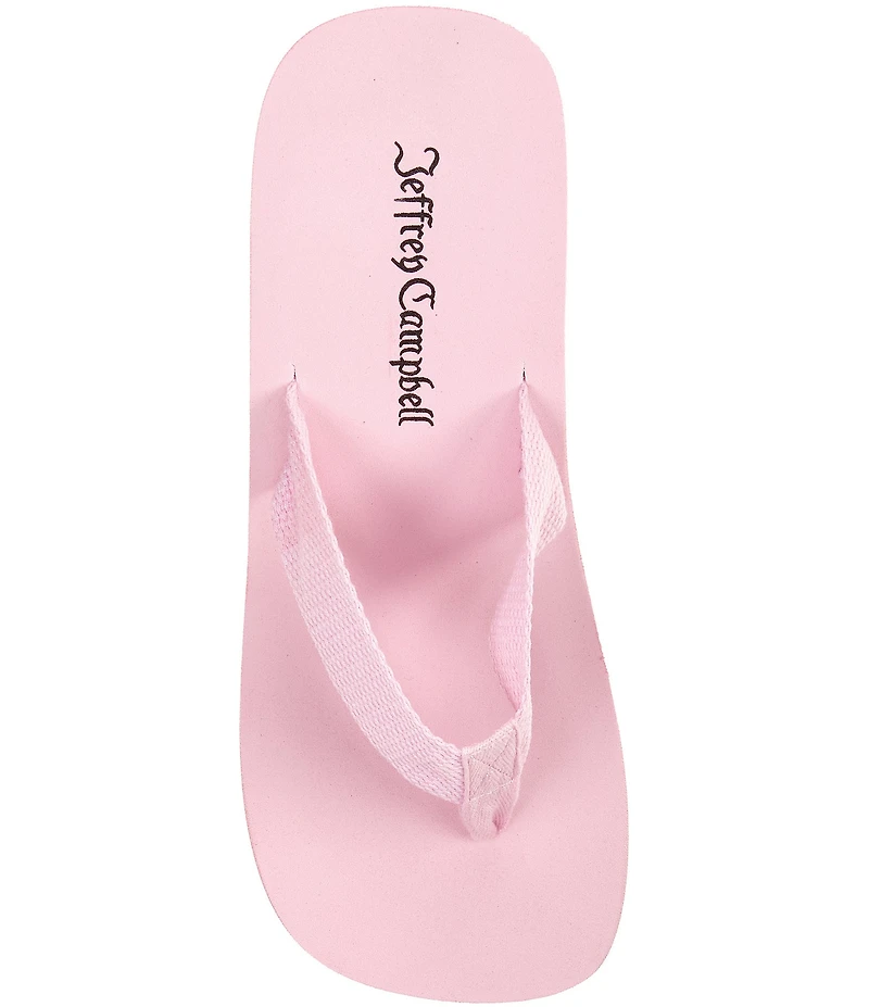 Jeffrey Campbell Astria Fabric Ultra High Platform Thong Sandals