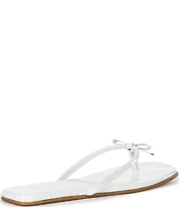Jeffrey Campbell At-Peace Patent Leather Bow Flip Flop Sandals