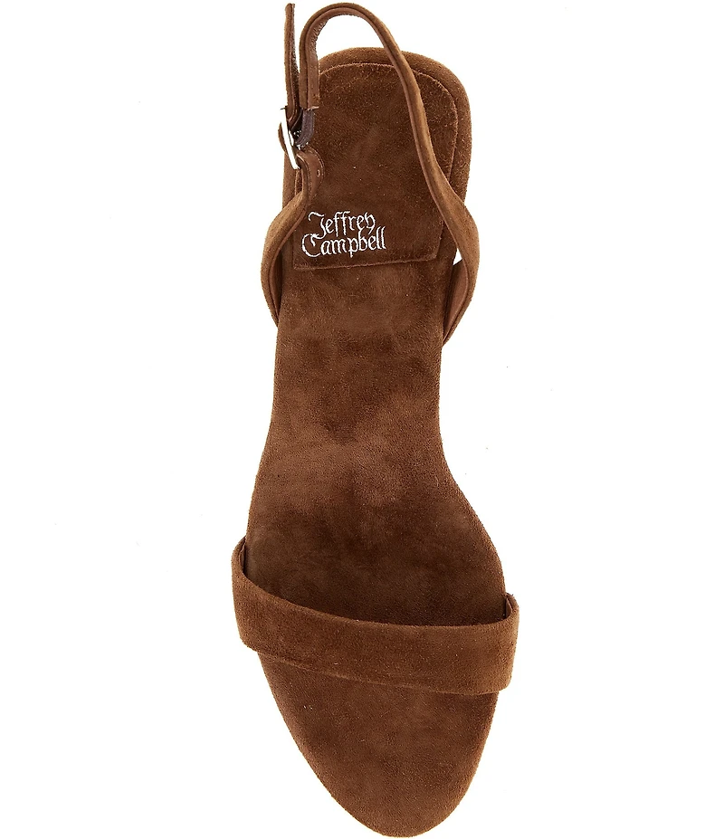 Jeffrey Campbell Augustine Suede Slingback Dress Sandals