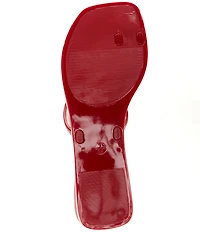 Jeffrey Campbell Balia Jelly Toe Ring Jewel Ornament Wedge Slide Sandals