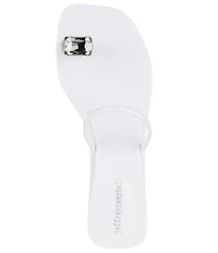 Jeffrey Campbell Balia Jelly Toe Ring Jewel Ornament Wedge Slide Sandals