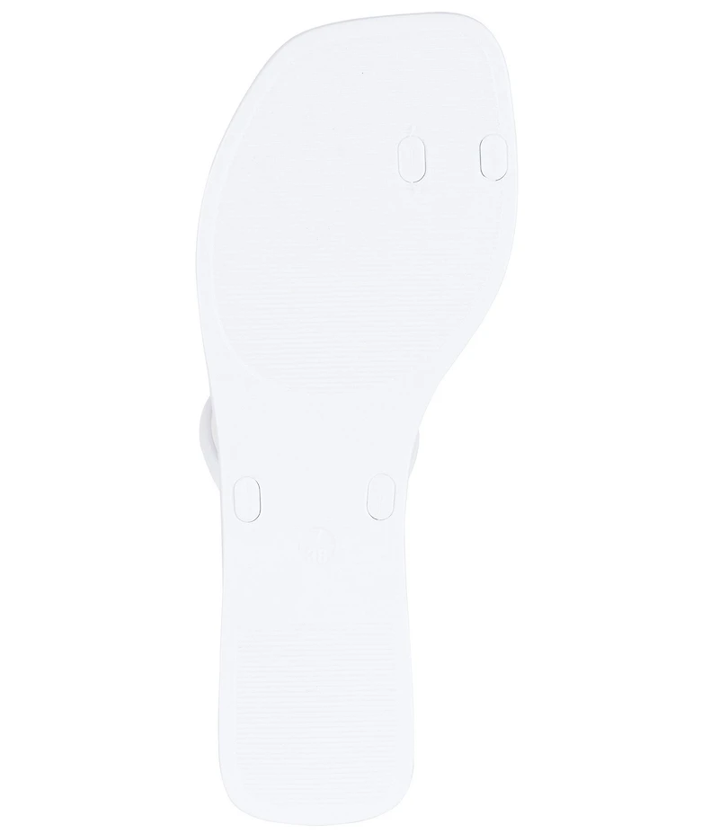 Jeffrey Campbell Balia Jelly Toe Ring Jewel Ornament Wedge Slide Sandals