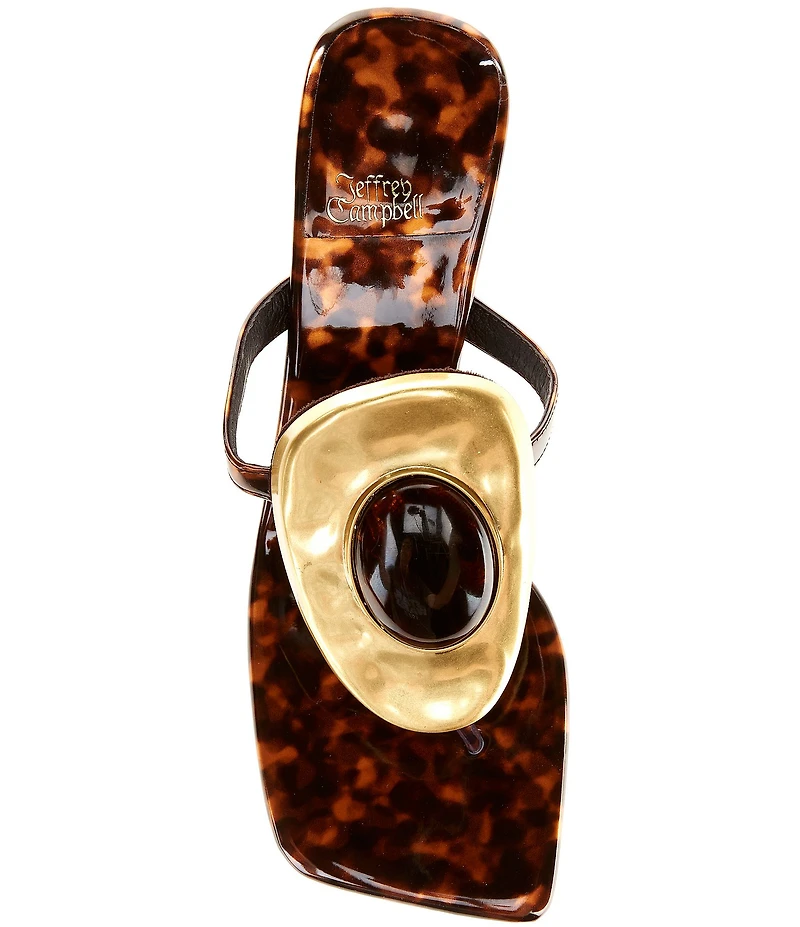 Jeffrey Campbell Bazaar Embellished Tortoise Sandals