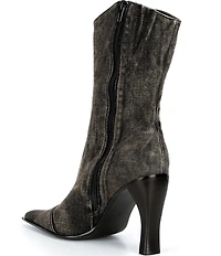 Jeffrey Campbell Be-Bold 2 Denim Mid Calf Boots
