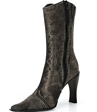 Jeffrey Campbell Be-Bold 2 Denim Mid Calf Boots