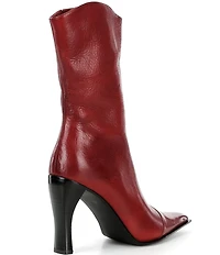 Jeffrey Campbell Be-Bold 2 Leather Mid Calf Boots