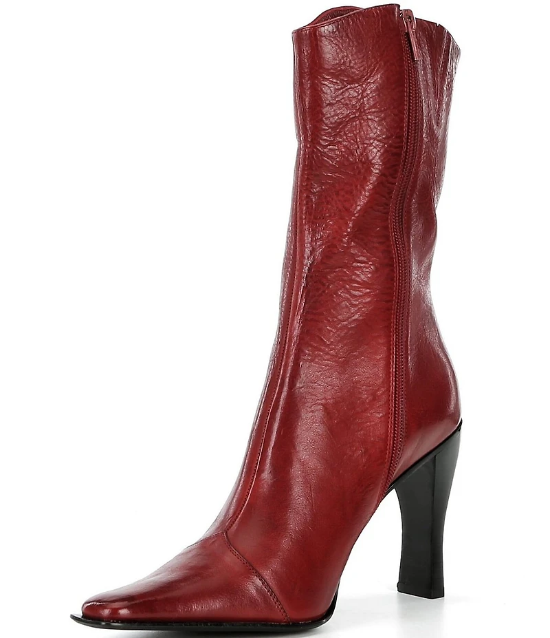 Jeffrey Campbell Be-Bold 2 Leather Mid Calf Boots