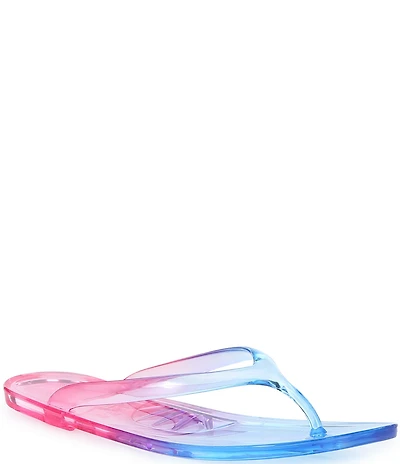 Jeffrey Campbell Beach Day Ombre Thong Jelly Flip Flops