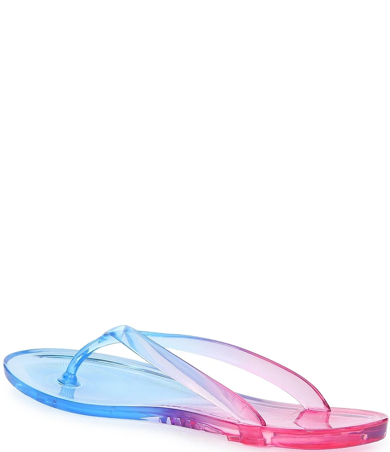 Jeffrey Campbell Beach Day Ombre Thong Jelly Flip Flops
