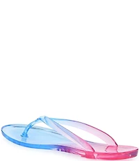 Jeffrey Campbell Beach Day Ombre Thong Jelly Flip Flops