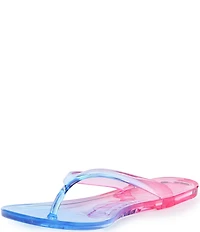 Jeffrey Campbell Beach Day Ombre Thong Jelly Flip Flops