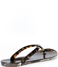 Jeffrey Campbell Beach Day Tortoise Thong Jelly Flip Flops