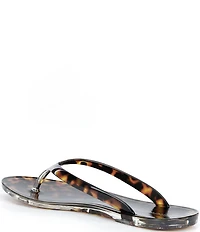 Jeffrey Campbell Beach Day Tortoise Thong Jelly Flip Flops