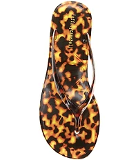 Jeffrey Campbell Beach Day Tortoise Thong Jelly Flip Flops