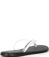 Jeffrey Campbell Beached Clear Flip Flops