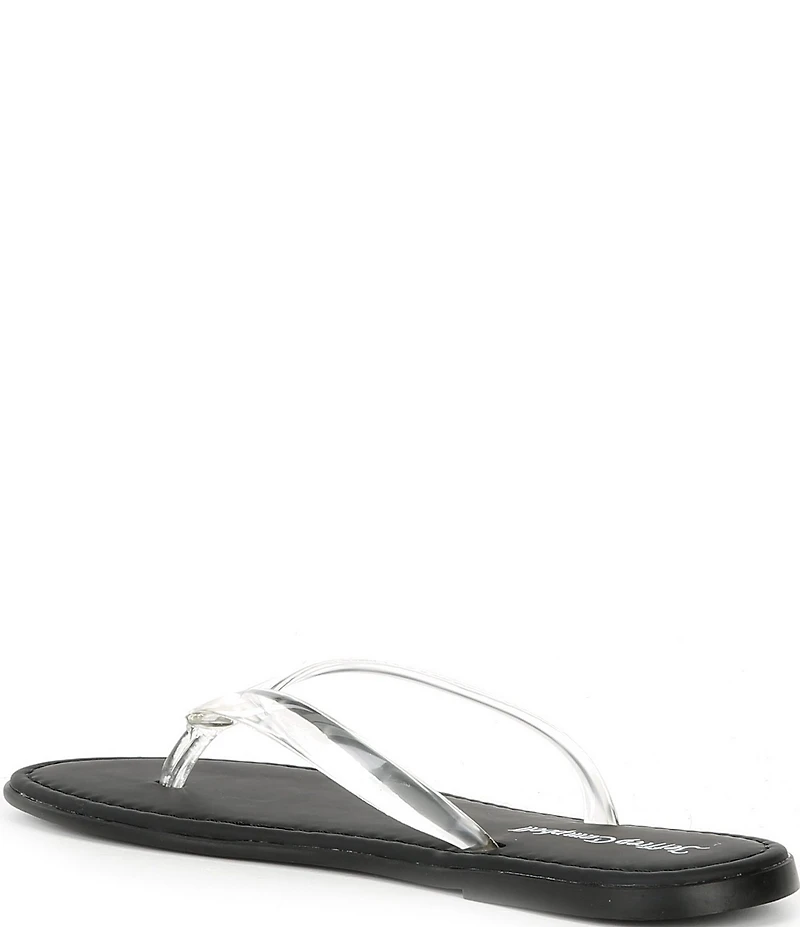 Jeffrey Campbell Beached Clear Flip Flops