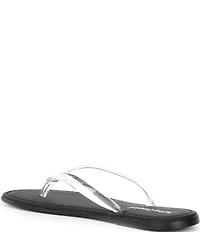 Jeffrey Campbell Beached Clear Flip Flops