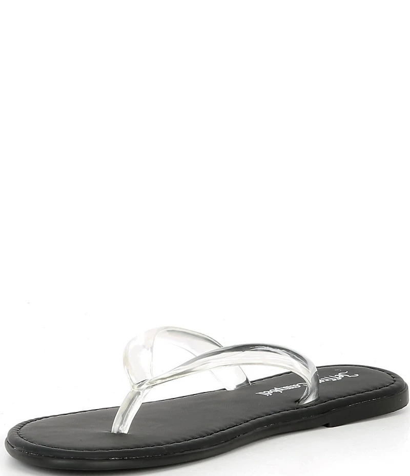 Jeffrey Campbell Beached Clear Flip Flops