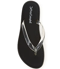 Jeffrey Campbell Beached Clear Flip Flops