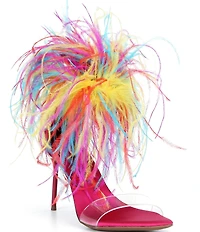 Jeffrey Campbell Bienvenue Feather Stiletto Heels