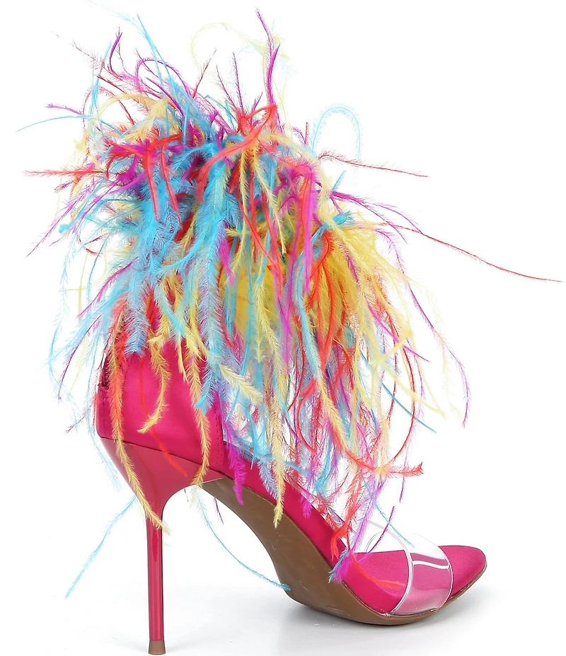 Jeffrey Campbell Bienvenue Feather Stiletto Heels