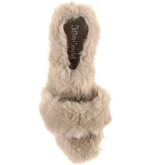 Jeffrey Campbell Big Mama Faux Fur Stiletto Slide Sandals