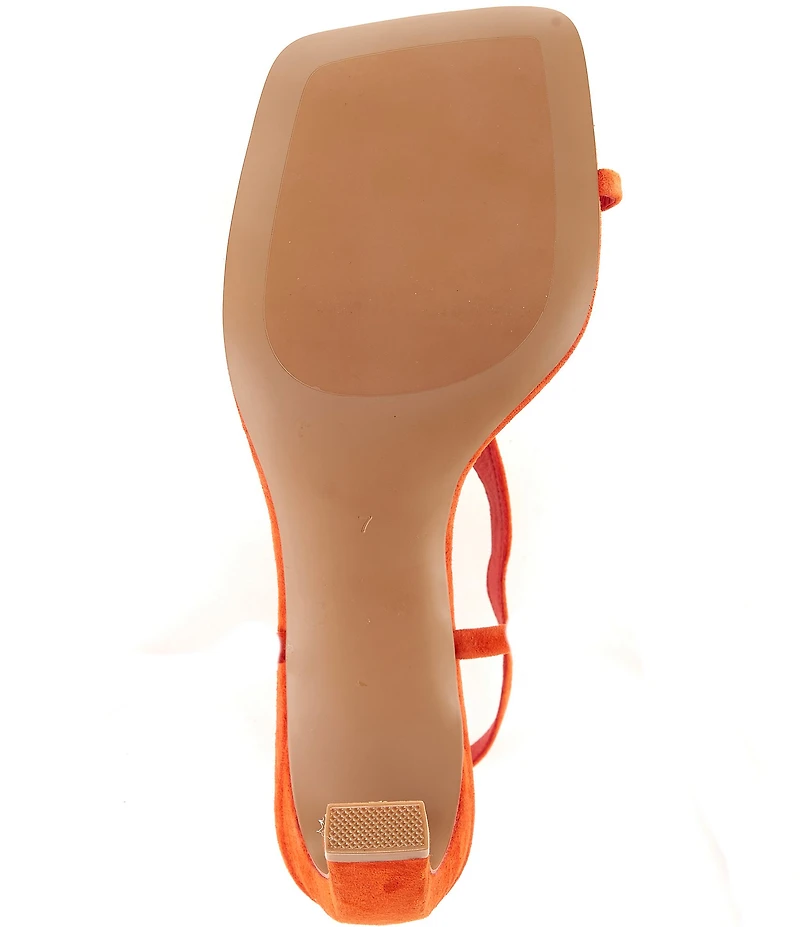 Jeffrey Campbell Bon-Bon Suede Ankle Tie Toe Loop Dress Sandals