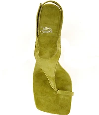 Jeffrey Campbell Bon-Bon Suede Ankle Tie Toe Loop Dress Sandals