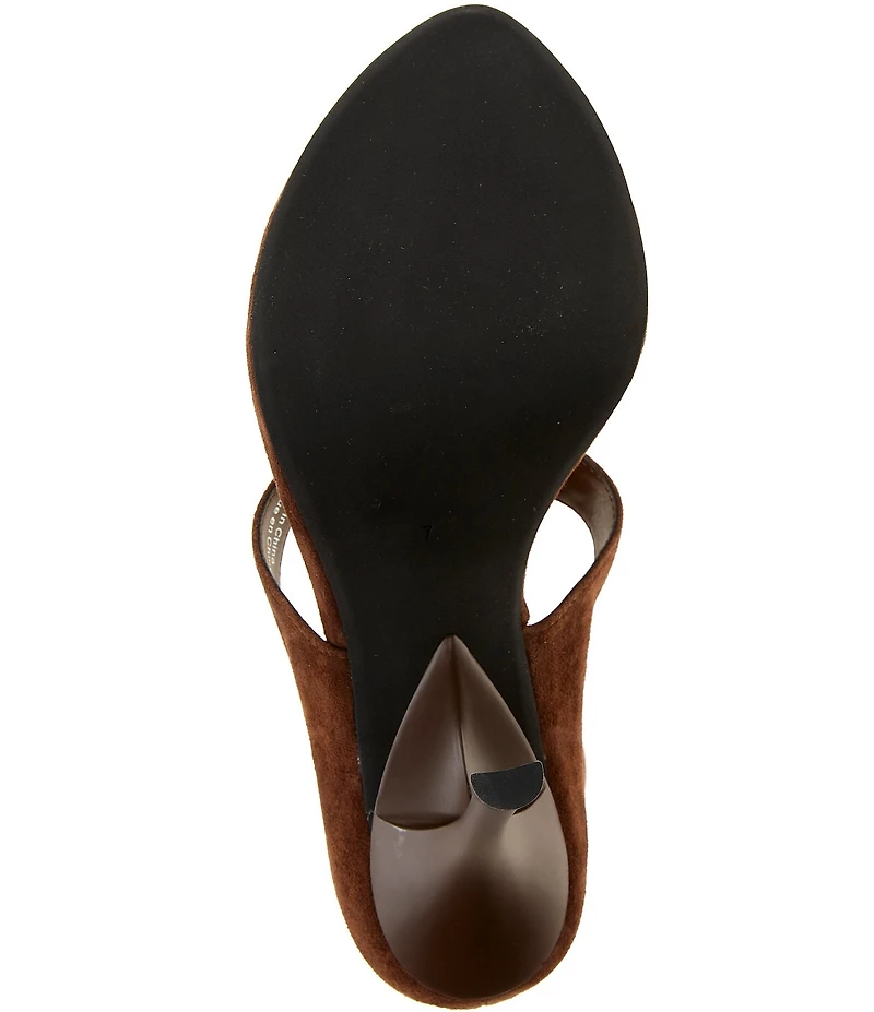 Jeffrey Campbell Bronzite Suede Gemstone Ornament Ankle Strap Thong Dress Sandals