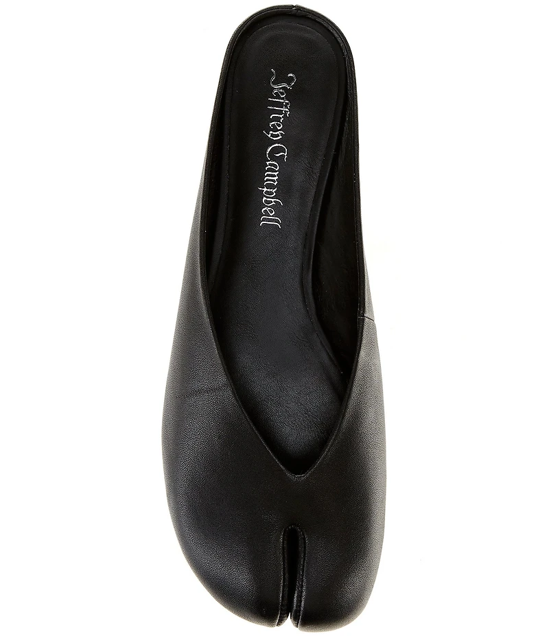 Jeffrey Campbell Cabalina Leather Split Toe Mules