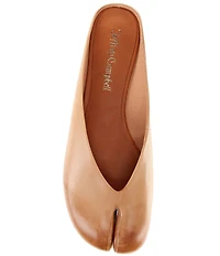 Jeffrey Campbell Cabalina Ruboff Leather Split Toe Mules