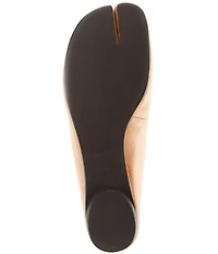 Jeffrey Campbell Cabalina Ruboff Leather Split Toe Mules