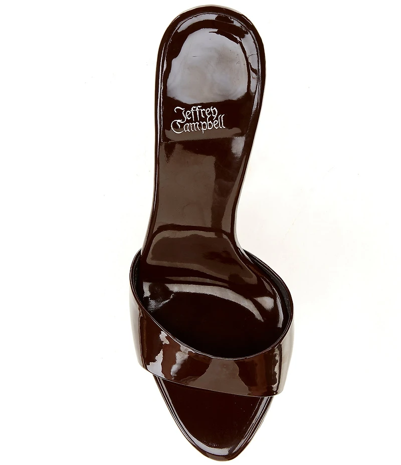 Jeffrey Campbell CE-Soire Patent Leather Dress Slide Sandals