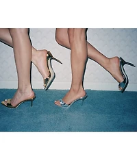 Jeffrey Campbell CE-Soire Patent Leather Dress Slide Sandals