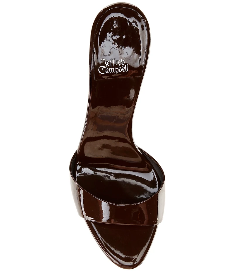 Jeffrey Campbell CE-Soire Patent Leather Dress Slide Sandals